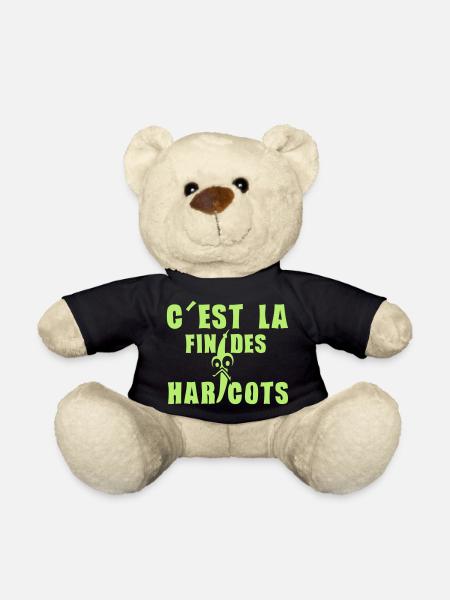 fin haricots expression humour - Nounours - noir