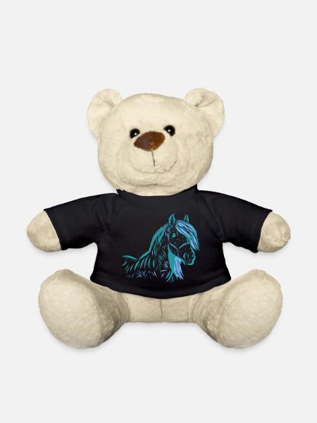 Pferd - Teddy - Schwarz