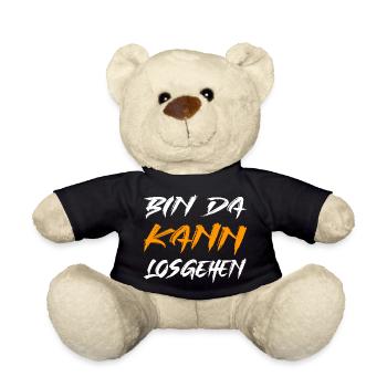 Bin da kann losgehen - Teddy - Schwarz - Vorne