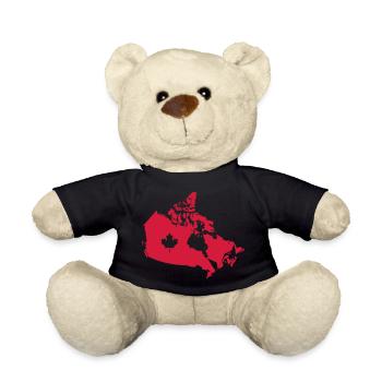 Kanada, Canada Map - Nounours - noir - Devant