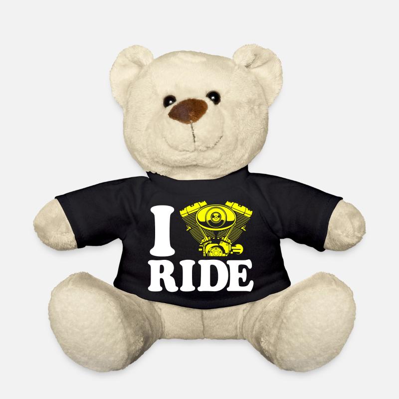 biker - Teddy Bear - black