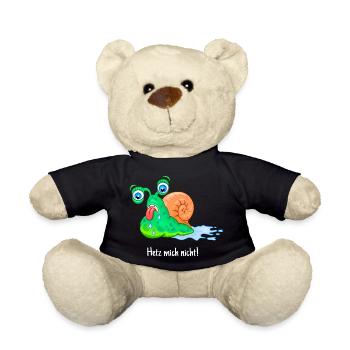 Nicht hetzen, dicke Schnecke, fett, laufen, - Teddy - Schwarz - Vorne