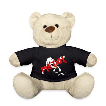 Metalhead Metalgirl Metal - Teddy - Schwarz - Vorne