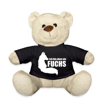 Ich bin eben ein Fuchs - Für schlaue Menschen - Teddy - Schwarz - Vorne
