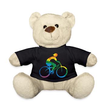Cyclist - Teddy Bear - black - Front