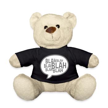 Sprechblase Comic Blah - Teddy - Schwarz - Vorne