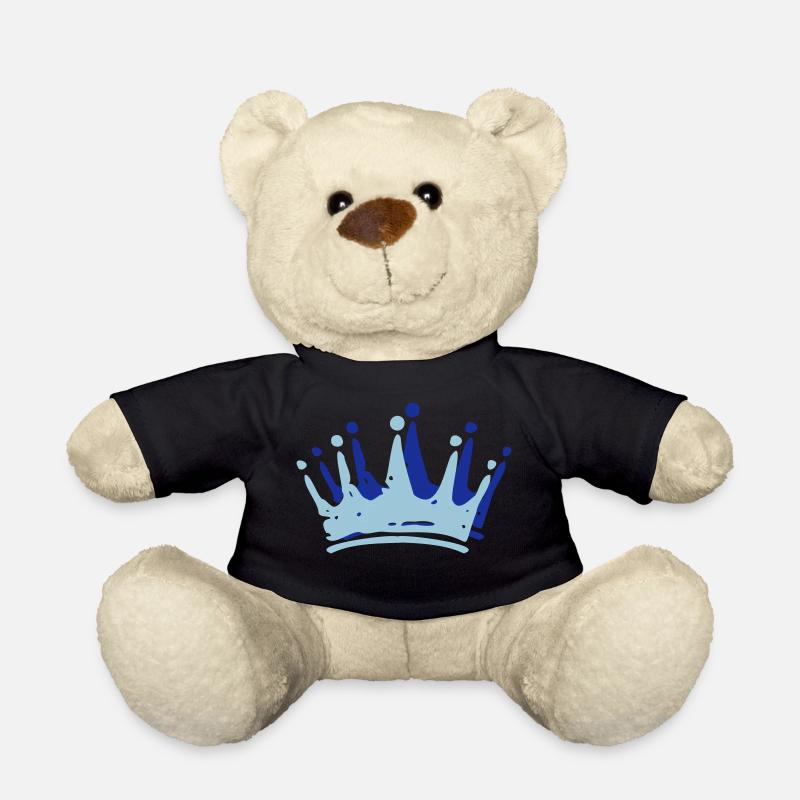 Krone Crown couronne - König - Königin - King - Teddy - Schwarz