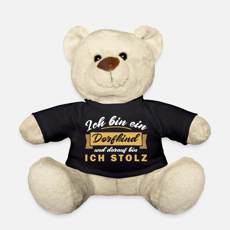 Ich bin ein Dorfkind und darauf bin ich stolz - Teddy - Schwarz