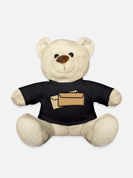 Lettres Enveloppes Postal envelopes mail - Nounours - noir