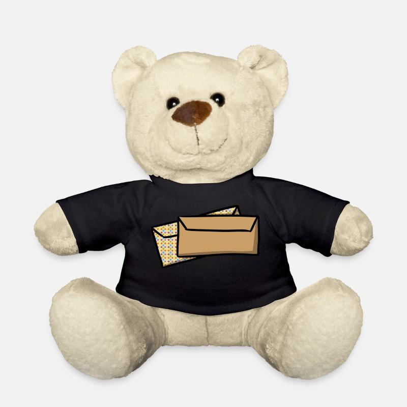 Lettres Enveloppes Postal envelopes mail - Nounours - noir