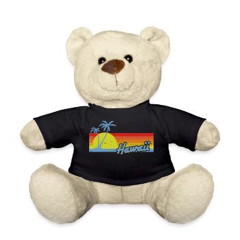 Hawaii Sunrise Vintage - Teddy - Schwarz - Vorne