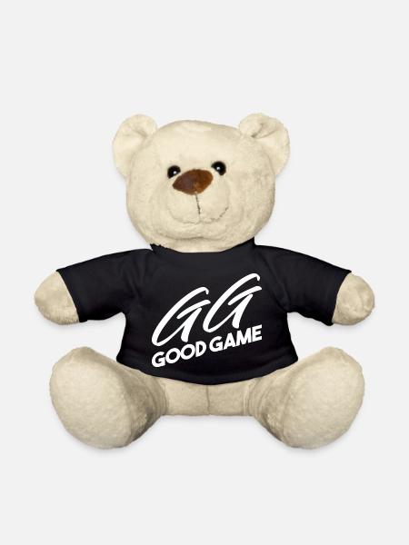 GG GOOD GAME WHITE - Teddy Bear - black