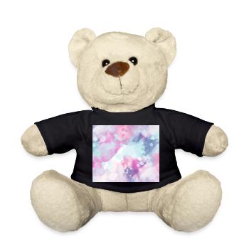 Aquarell Druck - Teddy - Schwarz - Vorne