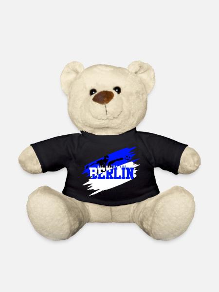 Berlin Fussball Charlottenburg Blau Weiß - Teddy - Schwarz