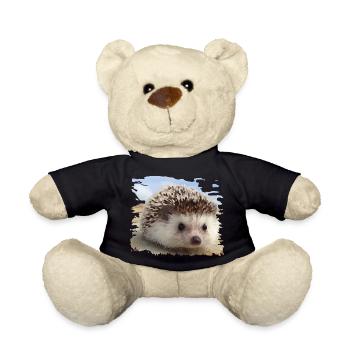 hedgehog - Teddy Bear - black - Front