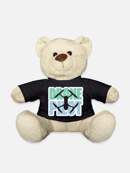 Drone Pilot Drone Drones Drone Drone Cadeau de course - Nounours - noir