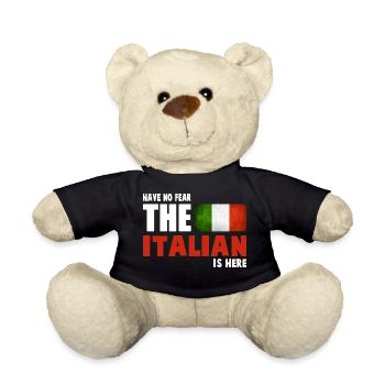 Haben Sie keine Angst Der Italiener ist hier - Italiener - Teddy - Schwarz - Vorne