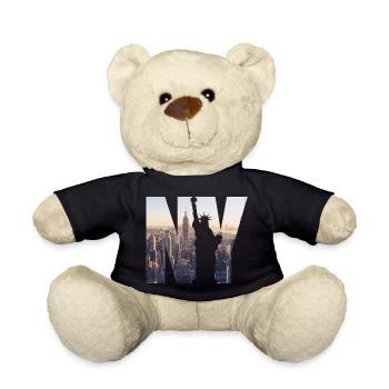 New York NYC Freiheitsstatue - Teddy - Schwarz - Vorne