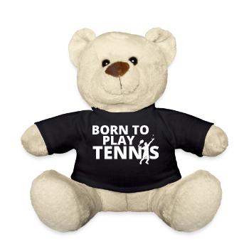 tennis / Tennis / Tennis spieler / Tennis Spielen - Teddy - Schwarz - Vorne