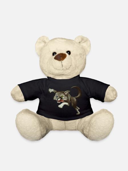 Crazy Wolf Cora - Teddy - Schwarz