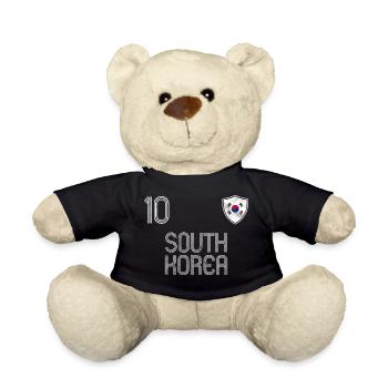 South Korea Football Team - Teddy Bear - black - Front