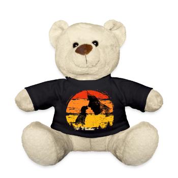 Dog, dog love, dog sports - Teddy Bear - black - Front