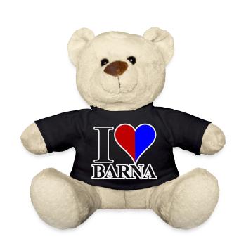 I love Barna - Teddy Bear - black - Front