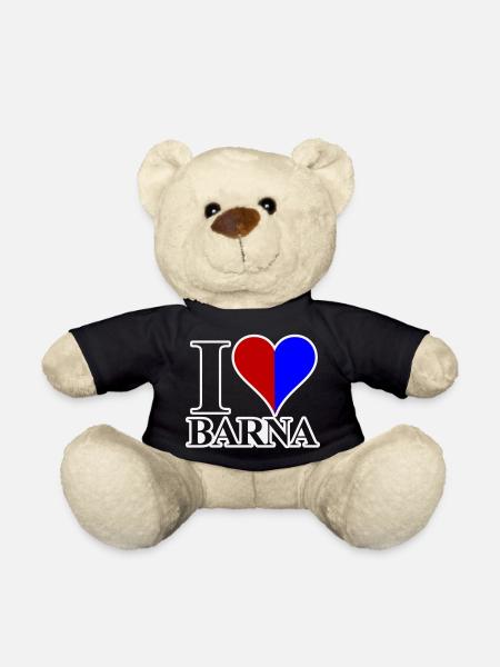 Ich liebe Barna - Teddy - Schwarz