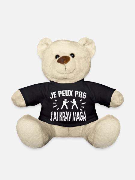 je peux pas j'ai krav maga - Nounours - noir