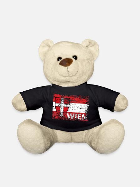 WIEN Vienna / Österreich / Wiener / Wien ist ... - Teddy - Schwarz