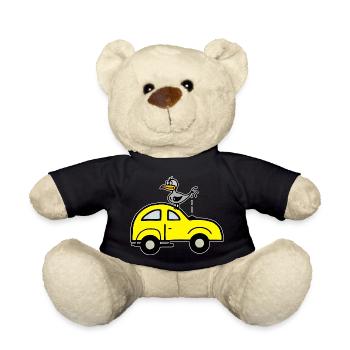 Caca d’oiseau sur la voiture - Humour Satire - Nounours - noir - Devant