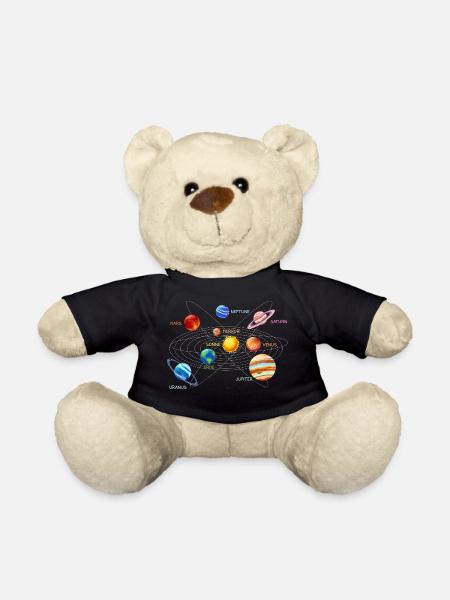Sonnensystem Planeten - Teddy - Schwarz