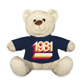 Born in 1981 - Teddy Bear - french navy - Front