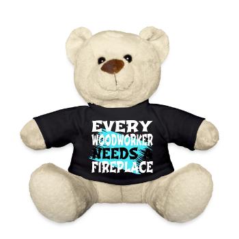 logging joke job blogger humor - Teddy - Schwarz - Vorne