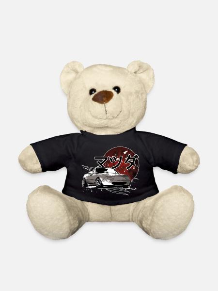 Car Mx5 Miata Japanese writing - Teddy Bear - black