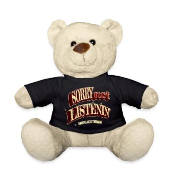 swim bike run triathlete gift swimsuit tshirts - Teddy - Schwarz - Vorne