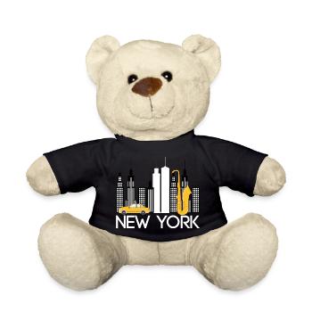 New York Building Taxi Jazz Saxophone - Nounours - noir - Devant
