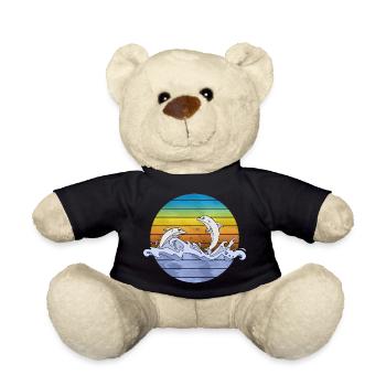 Dolphins - Teddy Bear - black - Front