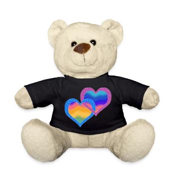 Herz - Teddy - Schwarz - Vorne