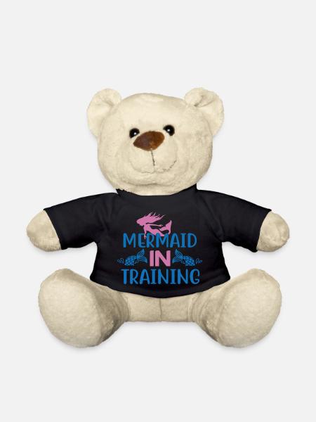Mermaid In Training - Teddy - Schwarz