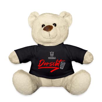 Winegod lustiger Spruch Dorscht - Teddy - Schwarz - Vorne