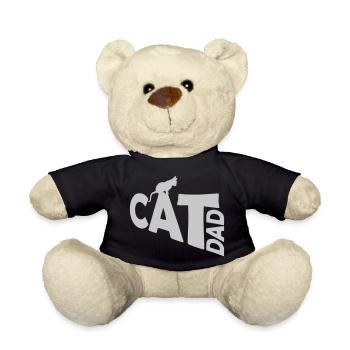 Conception du logo Cat Dad - Nounours - noir - Devant