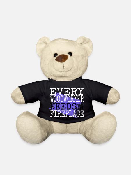 chainsaw jokes arboriculture - Teddy - Schwarz