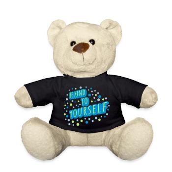 be kind to yourself - Teddy Bear - black - Front
