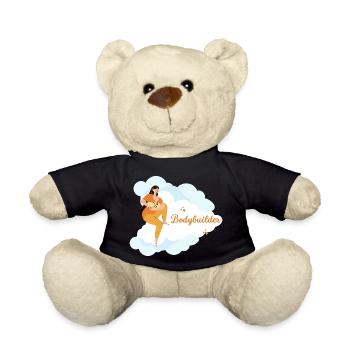 Gift idea for pregnant women / mothers 💗bodybuilders - Teddy Bear - black - Front