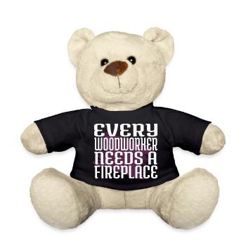 woodworker safety helmet statement - Teddy - Schwarz - Vorne