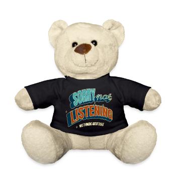 beagle gifts beagle lovers love statement - Teddy Bear - black - Front