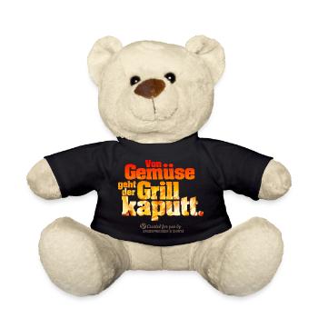 Von Gemüse geht der Grill kaputt - Teddy - Schwarz - Vorne