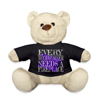 déclaration d’arboriculture hearbeat bûcheron heureux - Nounours - noir - Devant