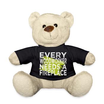lets play carpenter tshirts - Teddy Bear - black - Front